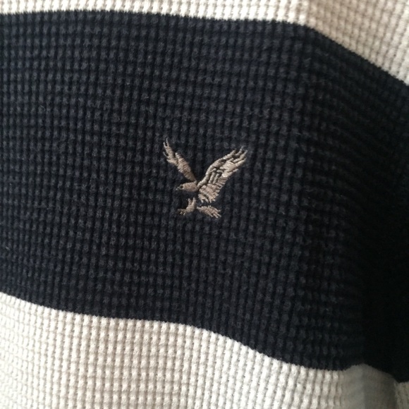 Signature American Eagle Striped Crewneck Sweater - Picture 4 of 8